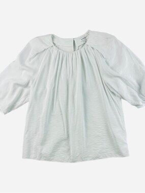 Nordstrom Puff Sleeve Blouse White Size M